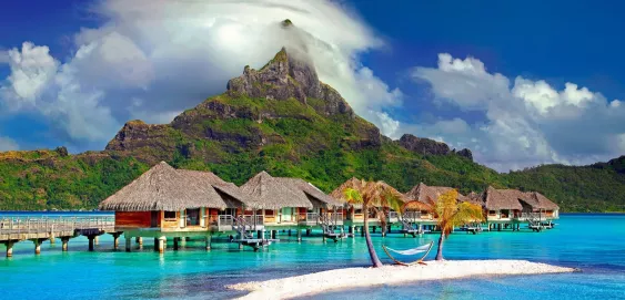 Bora Bora Hôtel Tourisme Paysage Montagne Vue 