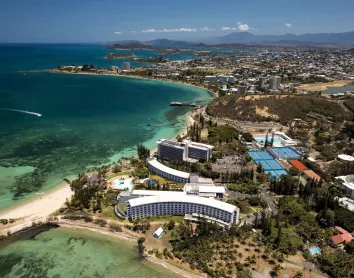 Nouméa Vue aérienne Anse Vata Paysage