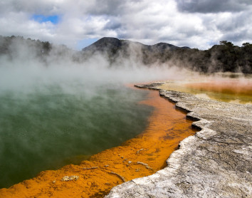 Nouvelle-Zélande bain chaud Nouvelle-Zélande Vapeur Sources d'eau chaud