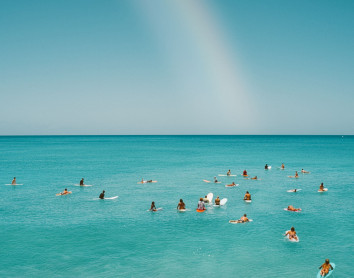Plage Mer Surf Surfeur Hawaï Honolulu